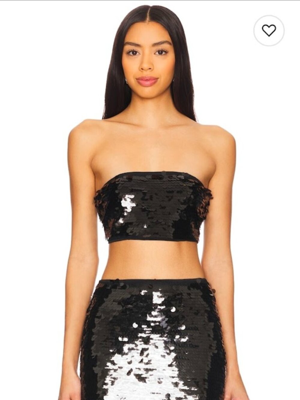 NWT superdown Lydie Tube Top In Black Size XS